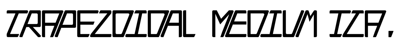 Trapezoidal Medium Italic